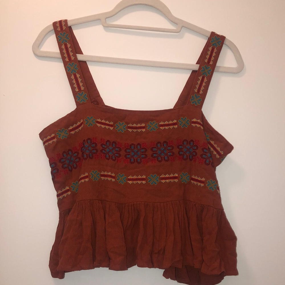 American Eagle Embroidered Top